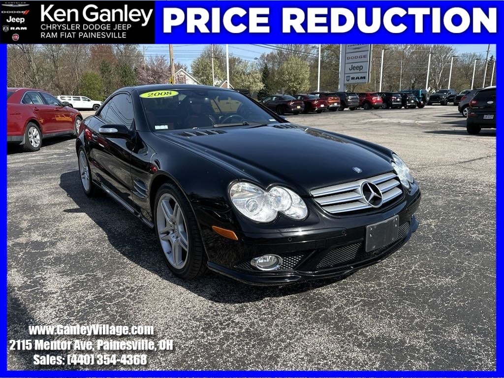 Used 2008 Mercedes-Benz SL-Class SL550 with VIN WDBSK71F38F139190 for sale in Painesville, OH
